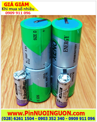 Xeno 2XL-205F Li-SOCl2 ; Pin nuôi nguồn PLC Xeno 2XL-205F Li-SOCl lithium 3.6v 38000mAh (2viên ghép đôi)
